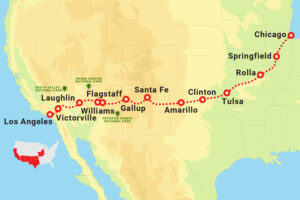 Rota 66 nos Estados Unidos - Roda Mundo Intercâmbio